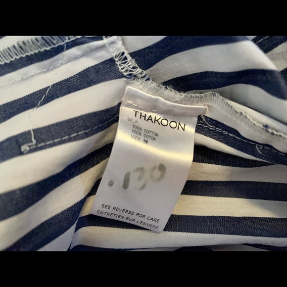 THAKOON Oversized Stripe Cotton Shirtdress - Picture 5 of 6